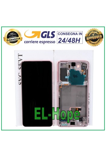MARCO ORIGINAL SAMSUNG GALAXY S21 SM G991 PANTALLA LCD TÁCTIL ROSA