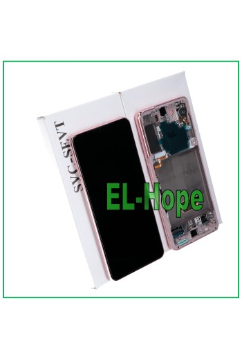 MARCO ORIGINAL SAMSUNG GALAXY S21 SM G991 PANTALLA LCD TÁCTIL ROSA
