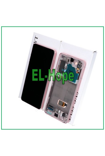 MARCO ORIGINAL SAMSUNG GALAXY S21 SM G991 PANTALLA LCD TÁCTIL ROSA