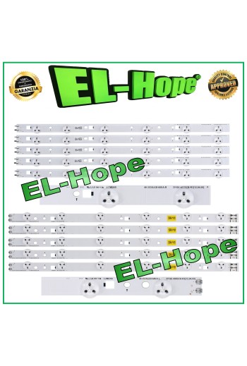KIT DE 10 BARRAS LED PARA TV SAMSUNG DE 40 40-3535LED-60EA L/R D1GE-400SCB-R3 400SCA-R3