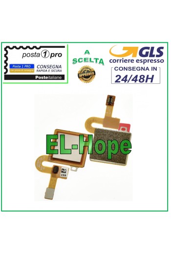 Botón Home Flex Plano Sensor de Huellas Dactilares Xiaomi Redmi 5 Plus Dorado