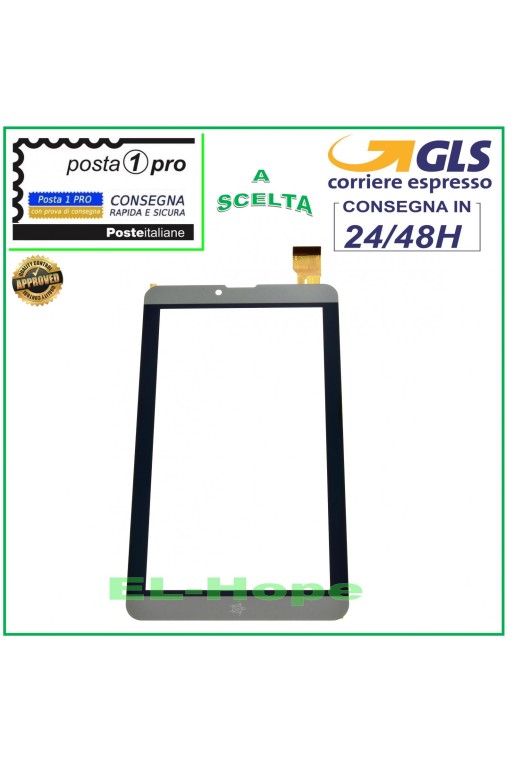 PANTALLA TÁCTIL MEDIACOM SmartPad i2 7 M-SP7I2AC M-SP7I2A ORIGINAL GRIS