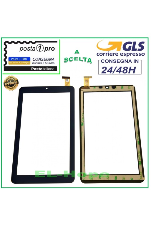 PANTALLA TÁCTIL DE VIDRIO MEDIACOM 745GO SMARTPAD M-MP745GOV ORIGINAL NEGRO