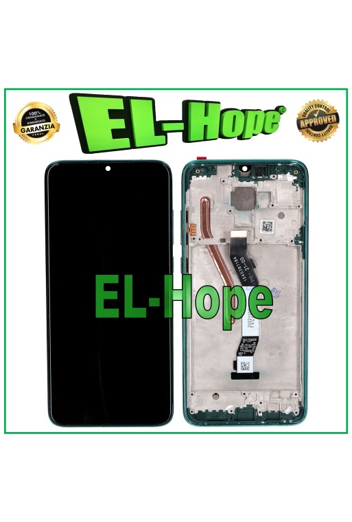 MARCO DE PANTALLA LCD TÁCTIL PARA XIAOMI REDMI NOTE 8 PRO M1906G7G CRISTAL VERDE