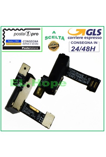CABLE FLEXIBLE PLANO JACK AUDIO AURICULARES ASUS ZENFONE 3 ZE520KL Z017D ENCHUFE + MICRÓFONO