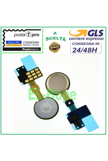 Botón Home Flat Flex Sensor de Huellas Digitales LG G5 H850 H840 H830 H831 Dorado