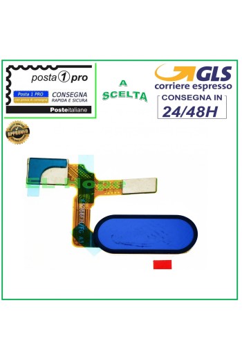 BOTÓN HOME PLANO HUAWEI HONOR 9 GLORY STF-AL00 L09 AZUL IMPRENTA