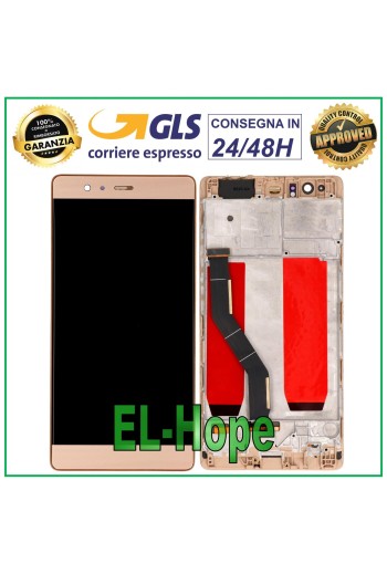 MARCO DE PANTALLA TÁCTIL LCD PARA HUAWEI P9 PLUS VIE-L09 PANTALLA DE CRISTAL DORADO