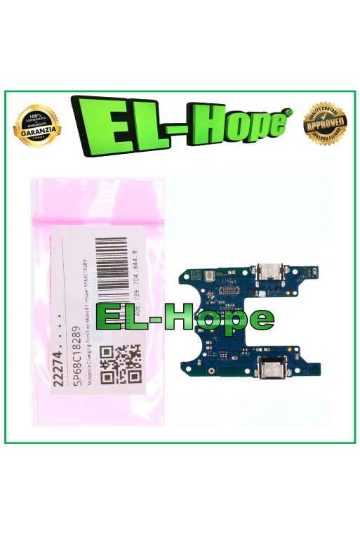 CONECTOR DE CARGA ORIGINAL PARA BASE DE SERVICIO MOTOROLA MOTO E7i POWER / E7 POWER