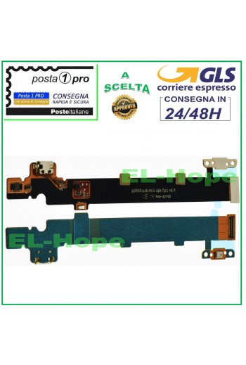 Conector de carga USB plano flexible para Huawei MediaPad M3 Lite 10 BAH-L09 Base de carga