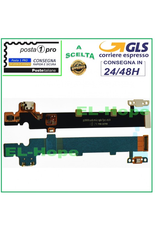 Conector de carga USB plano flexible para Huawei MediaPad M3 Lite 10 BAH-L09 Base de carga