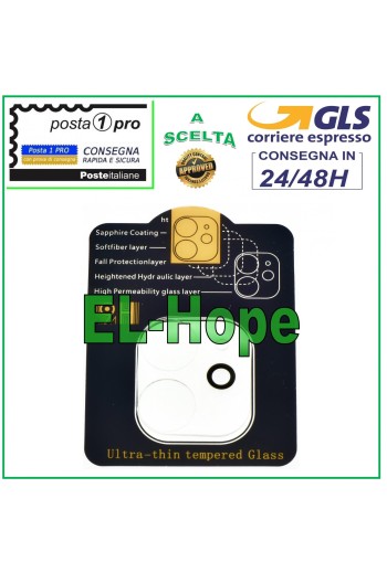 PELÍCULA DE VIDRIO TEMPLADO PARA PROTECCIÓN DE LENTE DE CÁMARA PARA APPLE IPHONE 11