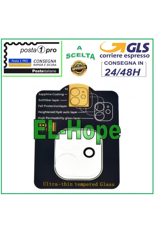 PELÍCULA DE VIDRIO TEMPLADO PARA PROTECCIÓN DE LENTE DE CÁMARA PARA APPLE IPHONE 11