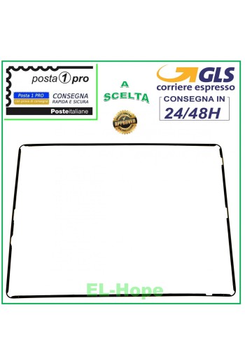 SELLO DE MARCO DE VIDRIO DE PANTALLA TÁCTIL NEGRO PARA iPad 3 A1416 A1430 A1403 
