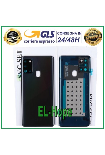 TAPA DE BATERÍA ORIGINAL SAMSUNG GALAXY A21S SM-A217 TAPA TRASERA NEGRA