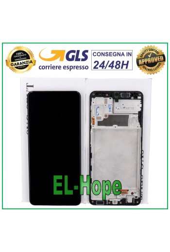 MARCO ORIGINAL PANTALLA LCD SAMSUNG GALAXY A22 4G SM-A225 F/FN PANTALLA TÁCTIL NEGRO
