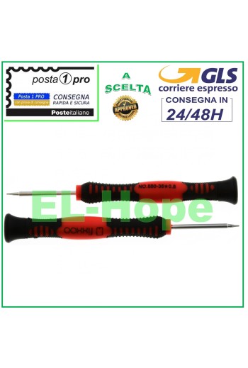 DESTORNILLADOR PROFESIONAL PARA IPHONE TORX PENTALOBE 0.8X40mm