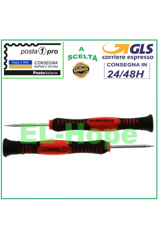 DESTORNILLADOR PROFESIONAL PARA IPHONE TORX PENTALOBE 0.8X40mm