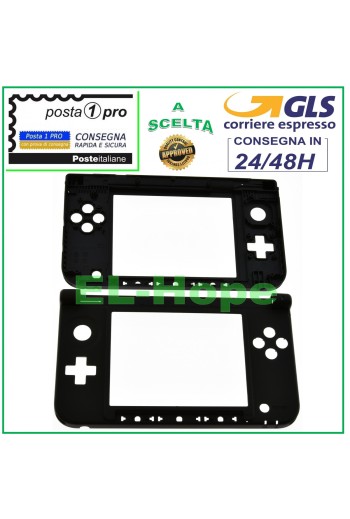 CUBIERTA INFERIOR DE REPUESTO PARA LA BISAGRA DE LA CARCASA DE NINTENDO 3DS XL (NEGRO)