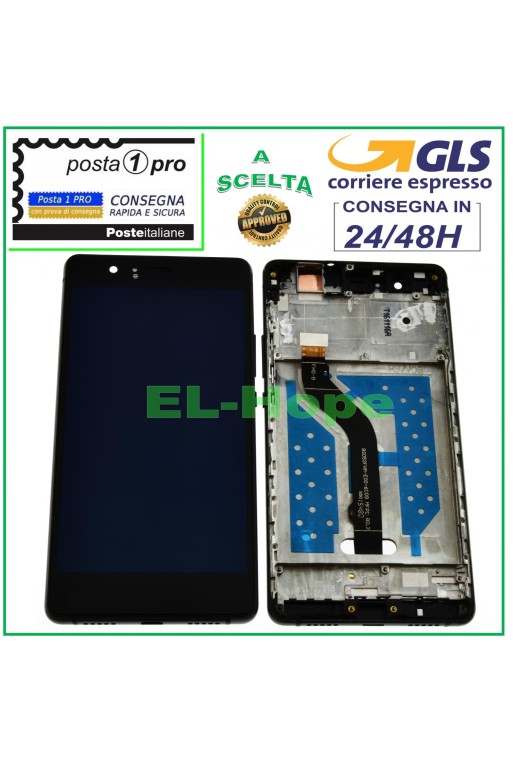 PANTALLA LCD + MARCO PARA HUAWEI P9 LITE VNS-L31 L23 L21 PANTALLA TÁCTIL CRISTAL NEGRO