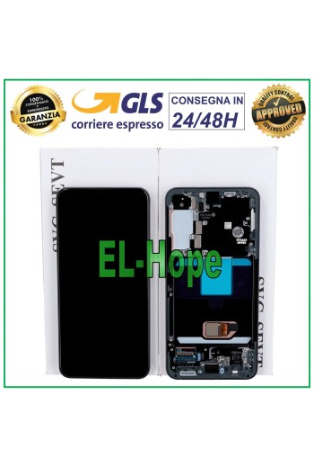 PANTALLA LCD + MARCO ORIGINAL SAMSUNG GALAXY S22 2022 SM-S901 PANTALLA TÁCTIL GRIS