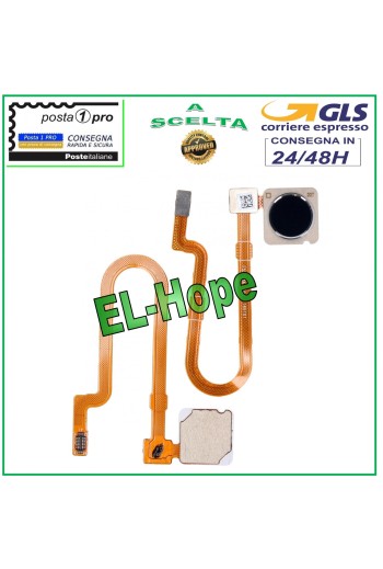 Botón Home Flex Plano Sensor de Huellas XIAOMI MI 8 LITE M1808D2T Negro