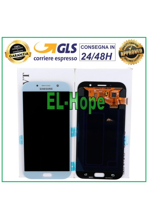 PANTALLA LCD ORIGINAL SAMSUNG GALAXY A7 2017 A720 SM-A720F DS PANTALLA TÁCTIL AZUL