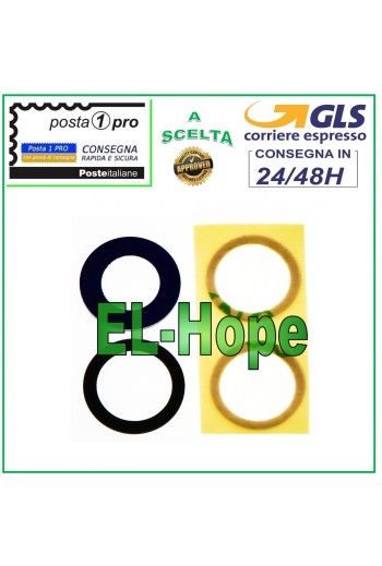 LENTE DE CÁMARA TRASERA DE VIDRIO IPHONE 11 LENTE DE CÁMARA TRASERA + ADHESIVO DE DOBLE CARA