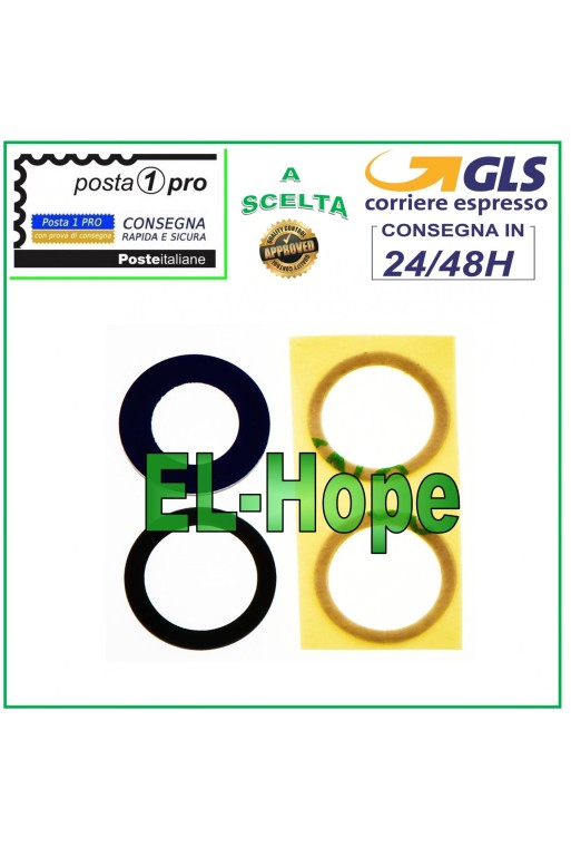 LENTE DE CÁMARA TRASERA DE VIDRIO IPHONE 11 LENTE DE CÁMARA TRASERA + ADHESIVO DE DOBLE CARA