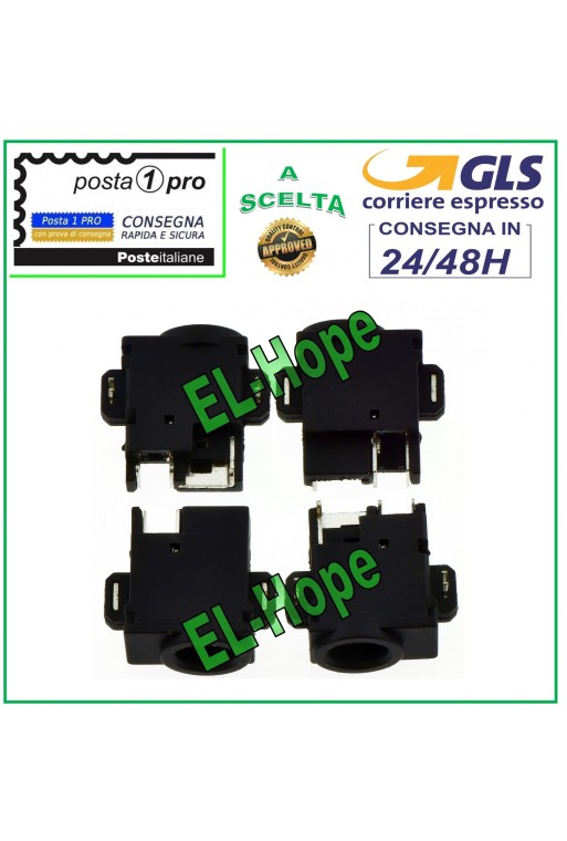 CONECTOR DE ALIMENTACIÓN PJ041 JACK DE ALIMENTACIÓN CC R509 R610 R710 R700 N130 R470 2,5 mm