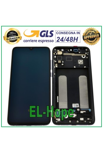 PANTALLA TÁCTIL OLED LCD + MARCO PARA XIAOMI MI 9 LITE M1904F3BG CRISTAL NEGRO
