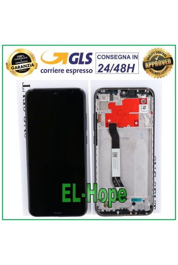 PANTALLA LCD + MARCO ORIGINAL XIAOMI REDMI NOTE 8T M1908C3XG PANTALLA TÁCTIL NEGRA