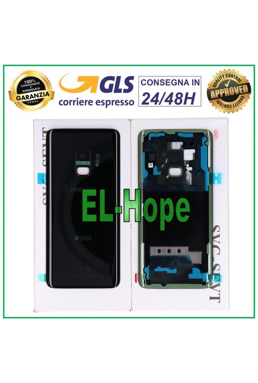 TAPA DE BATERÍA ORIGINAL SAMSUNG GALAXY S9 2018 SM-G960 FN NEGRA
