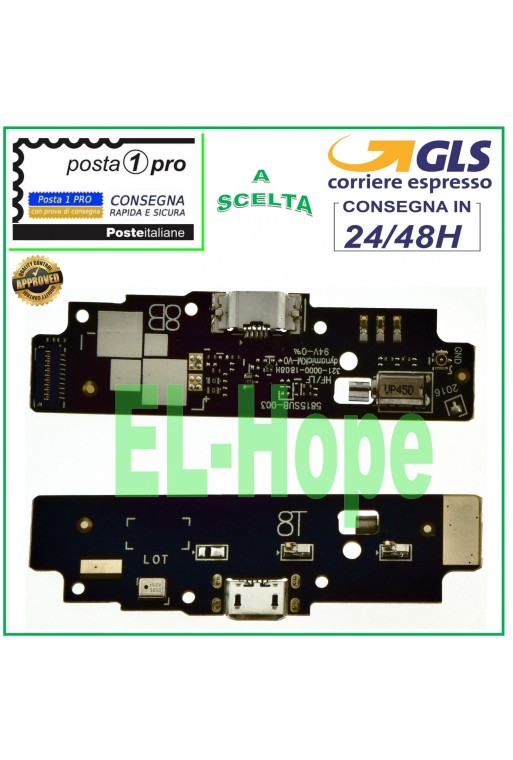 CONECTOR DE CARGA ASUS ZENFONE GO ZB452KG X014D MICRÓFONO FLAT DOCK CARGA