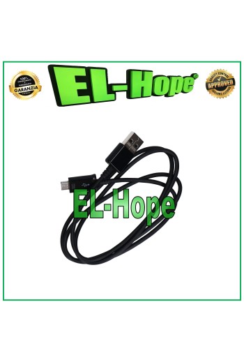 CABLE DE DATOS CABLE DE CARGA CARGADOR DE BATERÍA MICRO USB UNIVERSAL 1 MT NEGRO