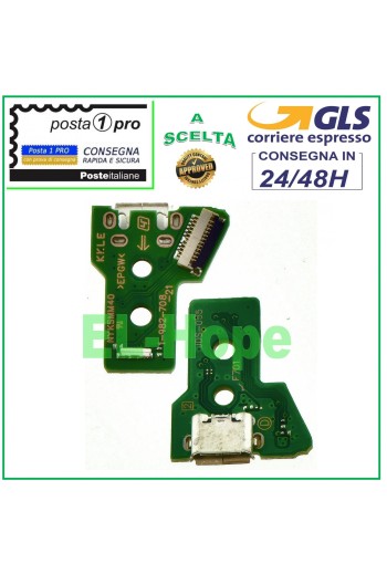 Conector de carga micro USB PCB de 12 pines JDS-055 para mando de Sony PS4