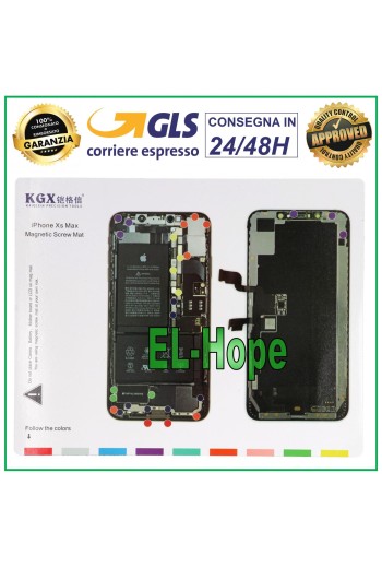 ALFOMBRILLA MAGNÉTICA PARA TORNILLOS ILUSTRADA PARA DESMONTAR TORNILLOS DE APPLE IPHONE XS MAX