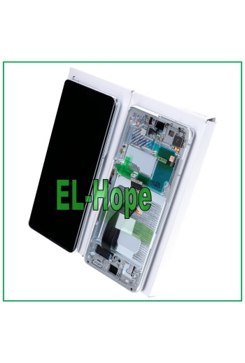 MARCO ORIGINAL PANTALLA LCD SAMSUNG GALAXY S21 ULTRA SM-G998 PANTALLA TÁCTIL PLATA