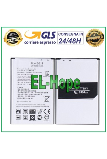 BATERÍA BL-46G1F PARA LG K10 2017 M250 M250N 2800 mAh BATERÍA CELDA DE ION DE LItio