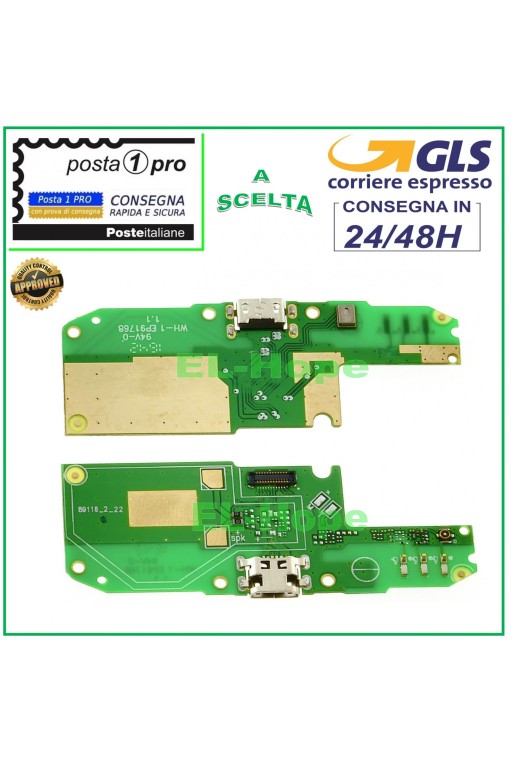 CONECTOR DE CARGA ASUS ZENFONE GO ZB500KL X00AD BASE PARA MICRÓFONO CARGA FLEXIBLE USB