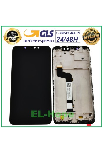 PANTALLA LCD + MARCO PARA XIAOMI REDMI NOTE 6 PRO PANTALLA TÁCTIL NEGRA
