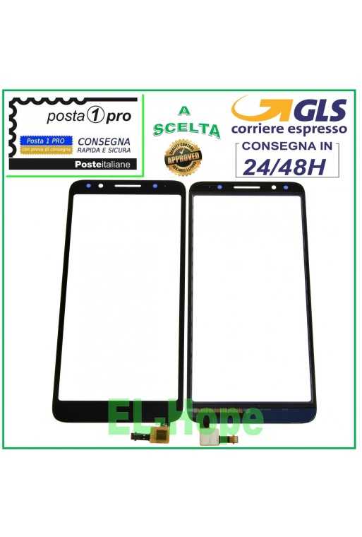 PANTALLA TÁCTIL CRISTAL ALCATEL 1X OT-5059 OT5059D OT5059X ONE DIGITALIZADOR CRISTAL NEGRO
