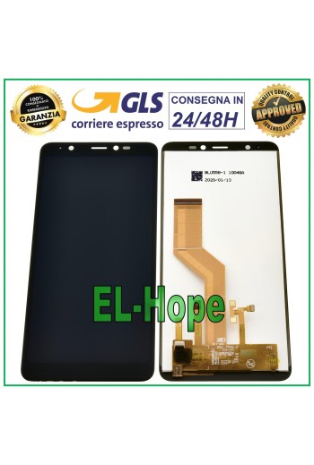 PANTALLA LCD PARA WIKO Y60 4G W-K510 PANTALLA TÁCTIL CRISTAL MONTADO NEGRO