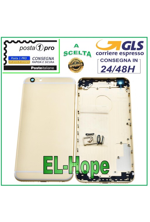 MARCO DE CARCASA TRASERA PARA APPLE IPHONE 6 PLUS CARCASA TRASERA DORADA