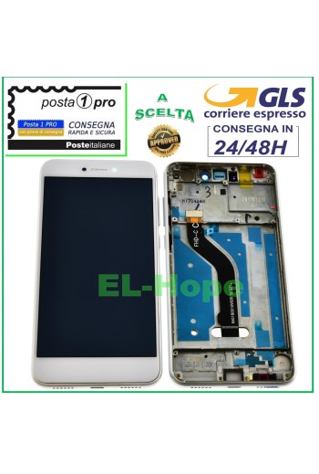 MARCO DE PANTALLA LCD PARA HUAWEI P8 LITE 2017 PRA-LA1 LX1 LX3 PANTALLA TÁCTIL BLANCA