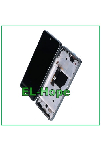 PANTALLA LCD TÁCTIL OLED PARA MOTOROLA MOTO EDGE 40 NEO XT2307 MARCO TÁCTIL NEGRO