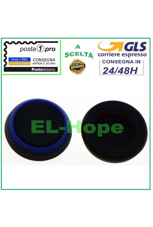 SET DE 2 EMPUÑADURAS ANALÓGICAS DE GOMA PARA MANDO PS3 PS4 XBOX ONE 360 AZUL