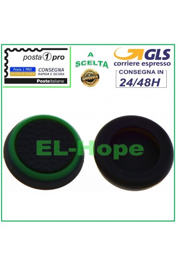 SET DE 2 JOYPAD DE GOMA CON GRIP STICK ANALÓGICO PARA CONTROL PS3 PS4 XBOX ONE 360 VERDE