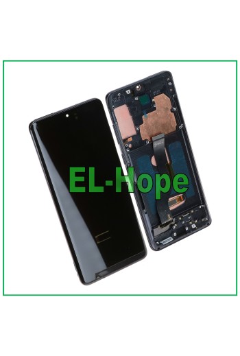 PANTALLA LCD CON MARCO OLED PARA SAMSUNG GALAXY S20 PLUS SM G985 G986 CRISTAL NEGRO TÁCTIL