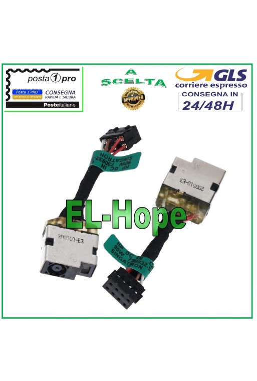 Conector de alimentación de CC PJ630 para portátil HP Pavilion 15-N050SL, conector flexible